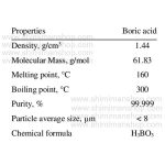 مشخصات اسید بوریک | خرید اسید بوریک ترک از فروشگاه اینترنتی شیمی من
