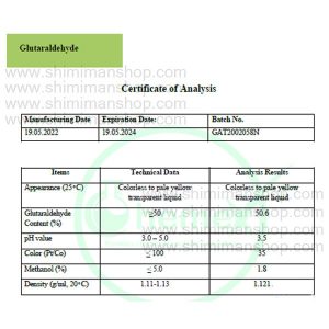 مشخصات گلوتارآلدئید 50 درصد چینی | Chemex در فروشگاه شیبمی من