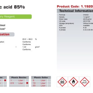 کاتالوگ اسید فرمیک 85% گرید Laboratory نوترون | آنالیز فرمیک اسید 85% نوترون پ خرید اسید فرمیک 85% گرید Laboratory نوترون