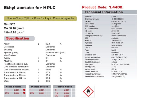 قیمت|خرید|فروش|اتیل استات (گرید Hplc)|نوترون