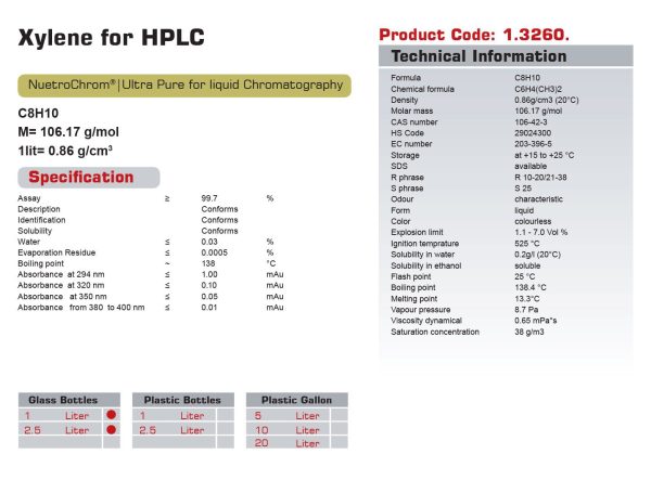 قیمت|خرید|فروش|زایلین(گرید Hplc)|نوترون