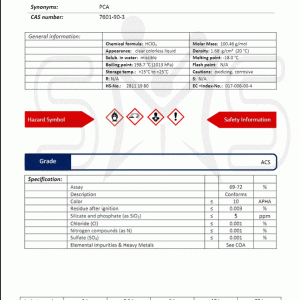 اسید پرکلريک %70 گرید ACS | دکتر مجللی