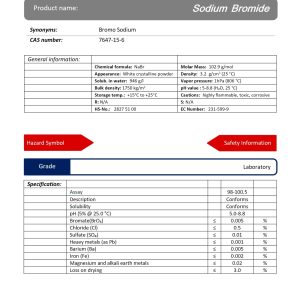 سدیم بروماید گرید Laboratory | دکتر مجللی