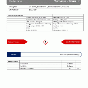 بیسمارک قهوه ای Y گرید Indicator | دکتر مجللی